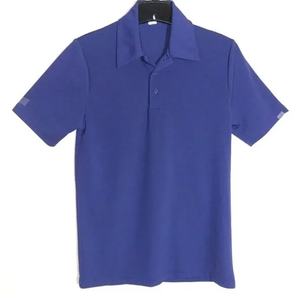 Alo Women's Yoga Active Gym Golf Performance Polo Shirt Royal Blue Size XS EUC - Picture 3 of 8